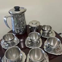 Servizio caffe acciaio inox
