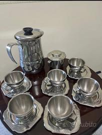 Servizio caffe acciaio inox