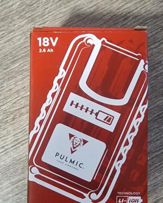 Batteria Pulmic 18V 2.6Ah Li-ion nuova 