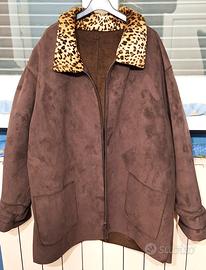 GIACCONE DONNA MARRONE CIOCCOLATO MACULATO Mis. M