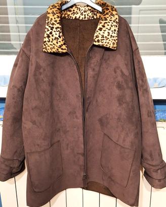 GIACCONE DONNA MARRONE CIOCCOLATO MACULATO Mis. M