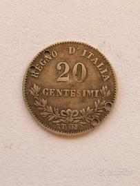 20 Centesimi 1863 Torino Vittorio Emanuele II 
