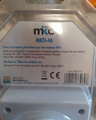 Timer meccanico per esterno