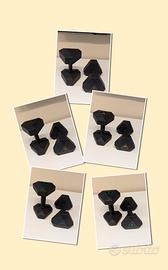 Set Manubri Pesi Palestra 5 - 7,5 - 10 - 15 - 22,5