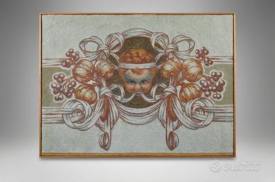 Affresco,strappo originale su tela