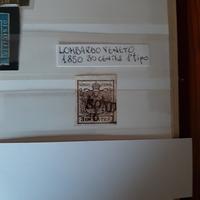 Francobollo 1850 Lombardo Veneto - 30 Centes.