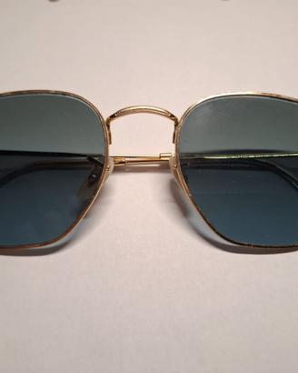 Ray-Ban hexagonal gold