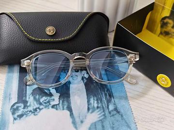 MOSCOT 49 Blu Trasparenti Nuovi con Scatola