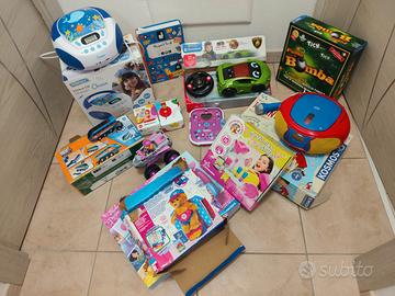 stock vari giochi per bambini