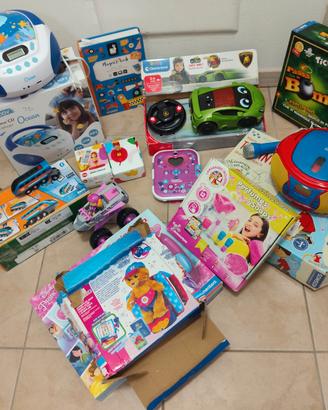 stock vari giochi per bambini