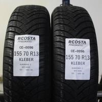 2 PNEUMATICI USATI 155 70 R13 75T KLEBER