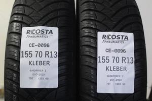 2 PNEUMATICI USATI 155 70 R13 75T KLEBER