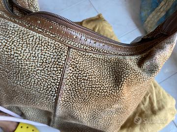 Borbonese borsa Luna a tracolla,  in vero tapiro