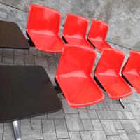 sei sedie Osvaldo borsani per tecno