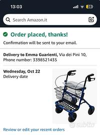 Deambulatore per anziani