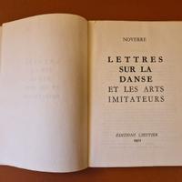 Noverre - Lettres sur la danse - Lieutier 1952