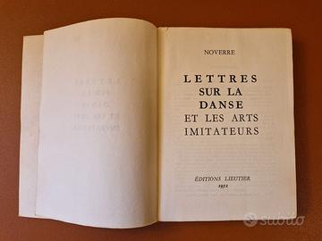 Noverre - Lettres sur la danse - Lieutier 1952