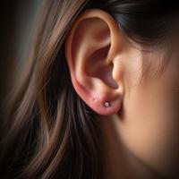 Orecchini punto luce Oro Bianco 750‰ 18Kt Diamante