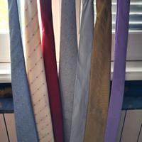 CRAVATTE ASSORTITE LOTTO DA 7 Praticamente Nuove