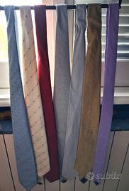 CRAVATTE ASSORTITE LOTTO DA 7 Praticamente Nuove