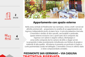 Appartamento 3 camere e spazio esterno