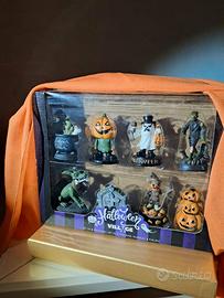 Set Raro Villaggio Halloween 8 Statuine Collezione