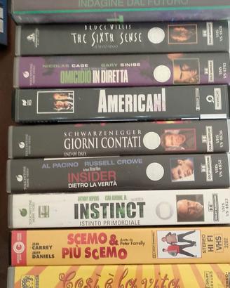 film azione e cartoni animati in VHS originali 