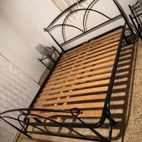 letto ferro battuto più rete