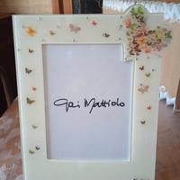 Portafoto vetro con Swarovski 