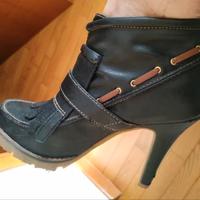 Stivale Polacchino 38 - Tacco: 7,5cm ; 100% Cuoio
