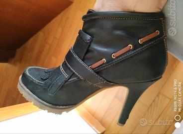 Stivale Polacchino 38 - Tacco: 7,5cm ; 100% Cuoio