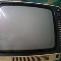 Televisore Philips vintage anni '80 bianco e nero