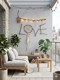 Decorazione da parete camera letto balcone veranda