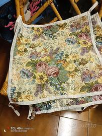 Coprisedie in tessuto gobelin con lacci 6 pz