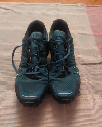 scarpe trekking Salomon blu nuove