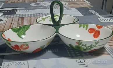 Antipastiera decorata a mano