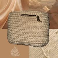 borsa ad uncinetto con stivale