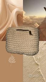 borsa ad uncinetto con stivale