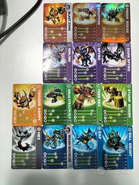 carte skylander della prima e seconda edizione