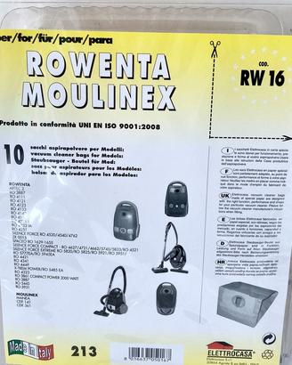 Rowenta sacchi aspirapolvere RW 16