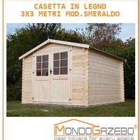 Casetta legno 320x320 cm porta150cm spess34mm