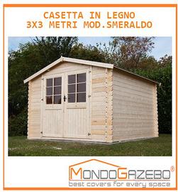 Casetta legno 320x320 cm porta150cm spess34mm