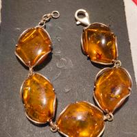 Parure Gioielli in Ambra Baltica e Argento 925 - V