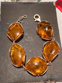 Parure Gioielli in Ambra Baltica e Argento 925 - V