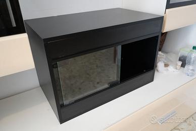 Terrario in legno Nero Terapod 61x37x40