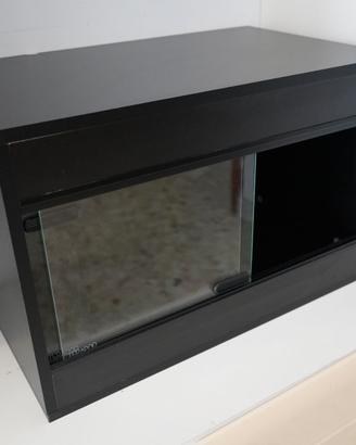 Terrario in legno Nero Terapod 61x37x40