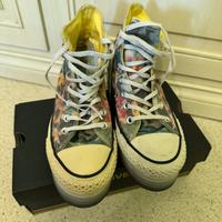 Converse alte con fiori