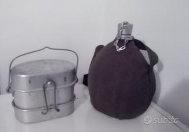 Militaria - Borraccia e gamella VVF