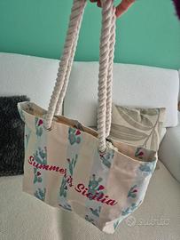 Borsa da spiaggia in cotone