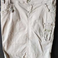 Gonna in cotone al ginocchio